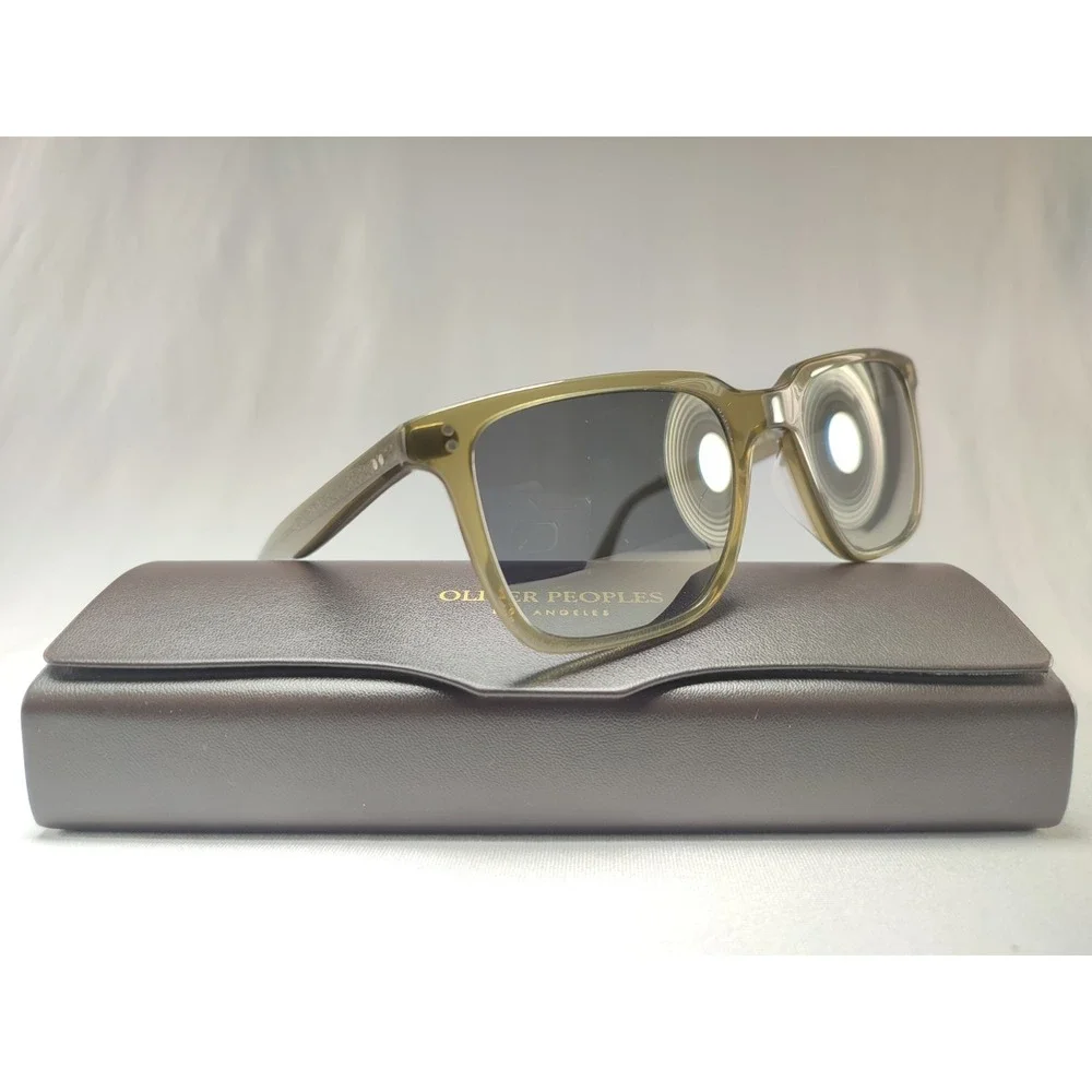 Oliver Peoples Lachman Sun OV5419SU 167839 Olive Crystal Square Sunglasses 50mm